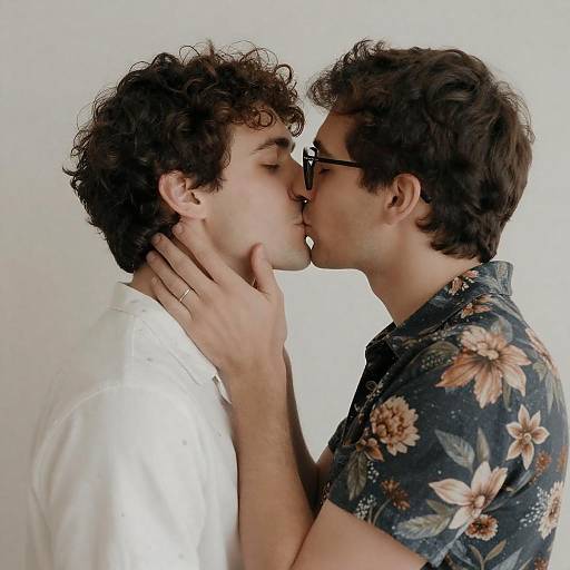 Intimate Moment Between Two Men