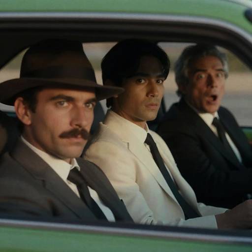 Nighttime Photo of Three Men in a Car