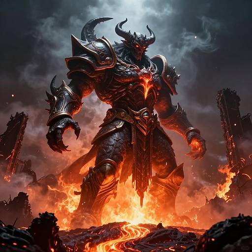 Dark Titan Devouring Divine Energy