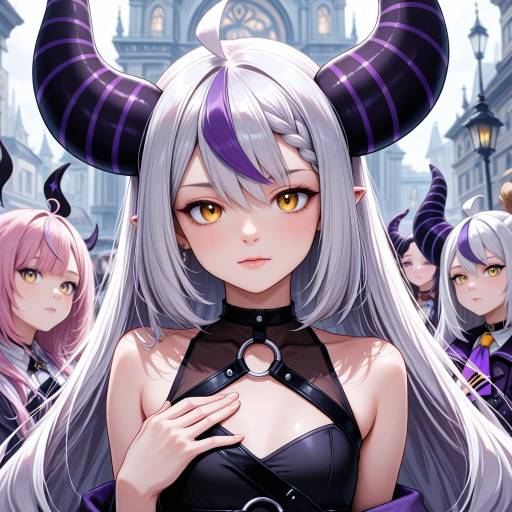 Six Virtual YouTubers in Dark Fantasy