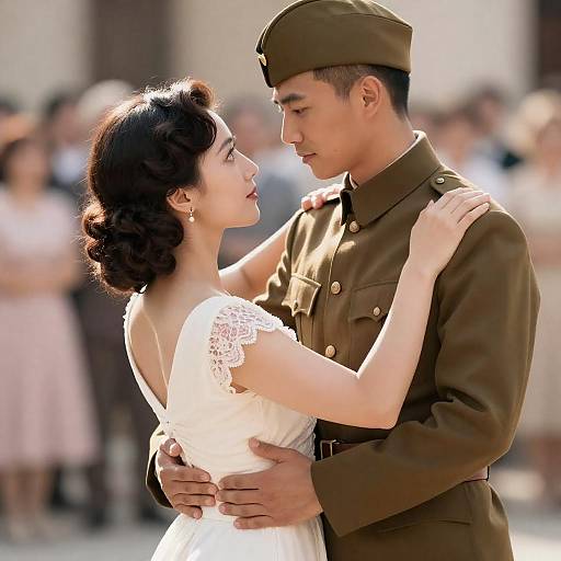 Romantic Dance of Love in Sunlight