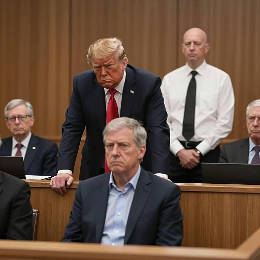 Courtroom Drama: A Tense Moment Captured