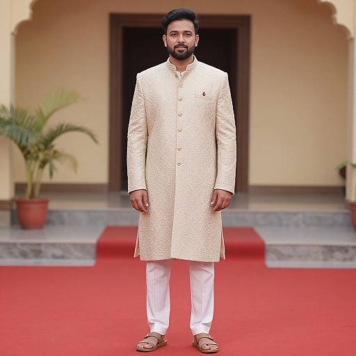 Indian Groom in Traditional Wedding Attire