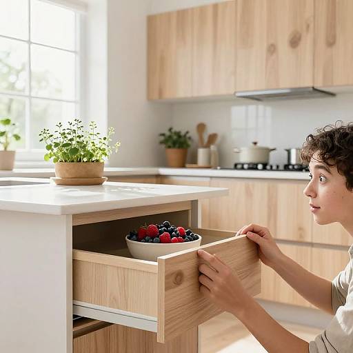 Scandinavian Kitchen with Morning Light