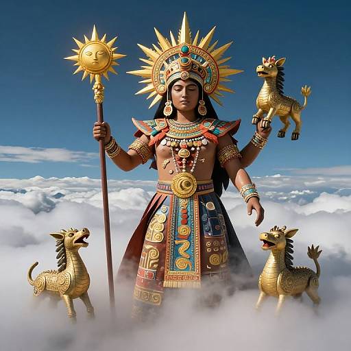 Wiracocha Emerges Over Andes