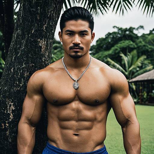 Realistic Portrait of a Samoan Male