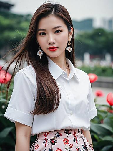 Chinese Luxury Fashion Portrait