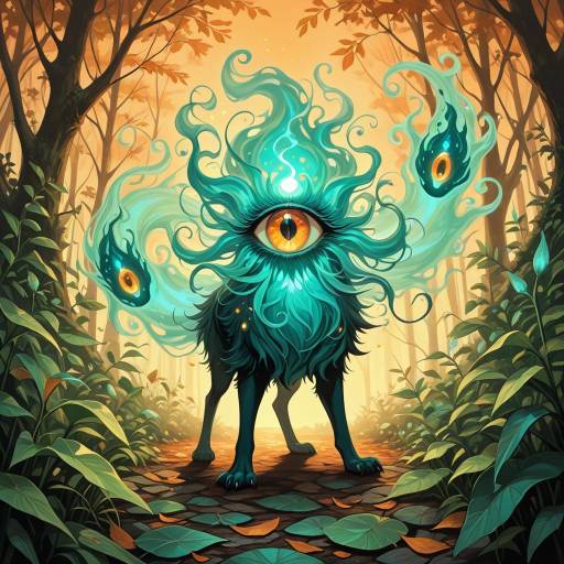 Ethereal Nature Spirit with Sapphire Eyes Ethereal Nature Spirit with Sapphire Eyes