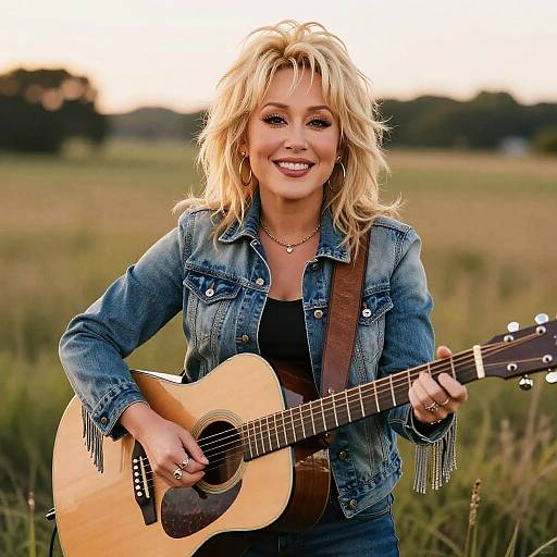 Young Dolly Parton Iconic Portrait