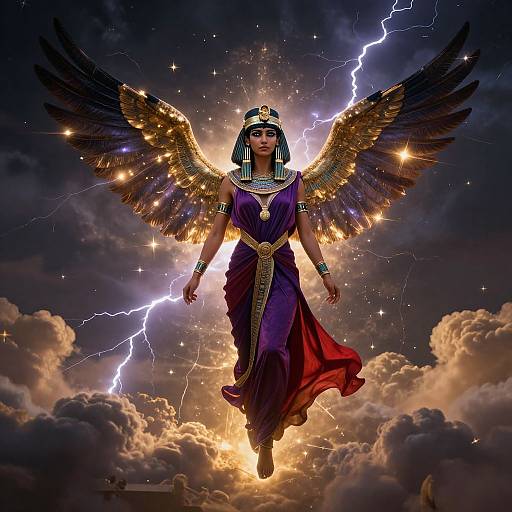 Isis Soaring Over Nile Delta