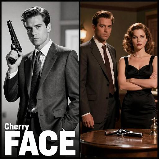 Paired Noir and Crime Movie Posters