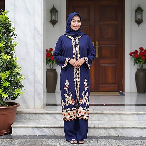 Elegant Malaysian Traditional Dress Photography