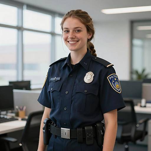 Portrait of a Young Police Officer