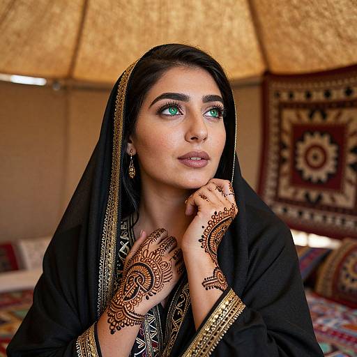 Mesmerizing Middle Eastern Woman Portrait
