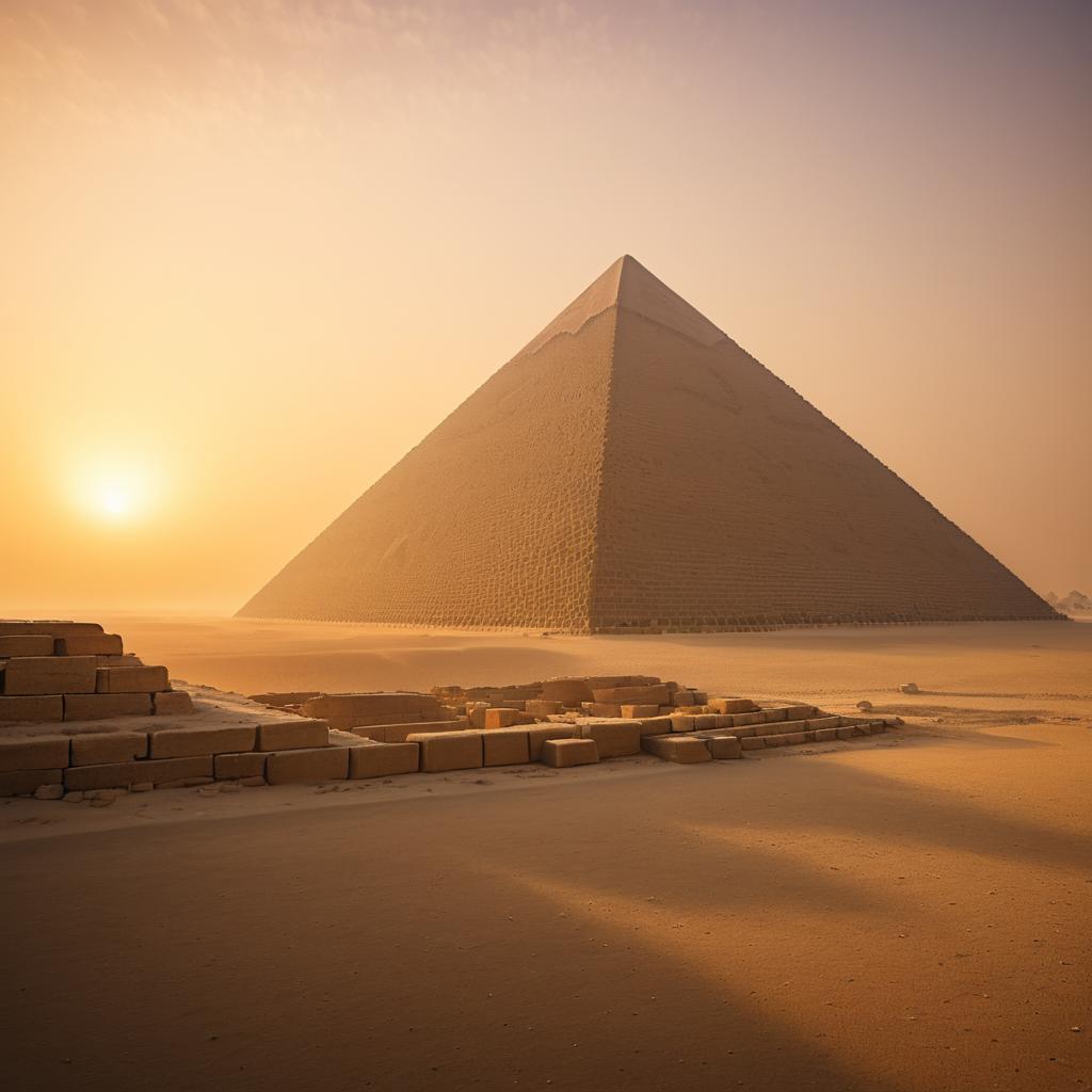 Cinematic Dawn at the Great Pyramid