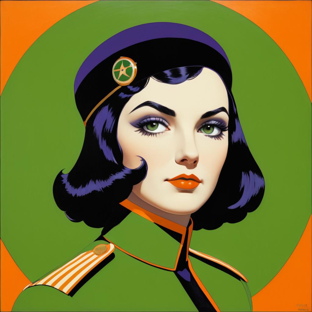 Electric Girl: Italian Super Spy Portrait