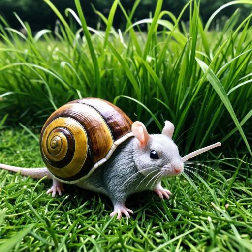 Snail Rat Hybrid Pokémon on Grass