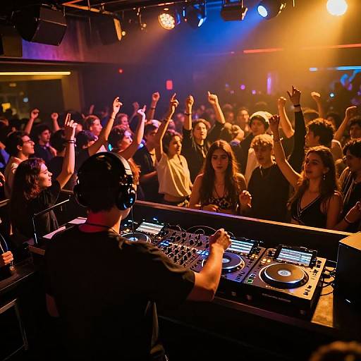 Energetic Friday Night Nightclub