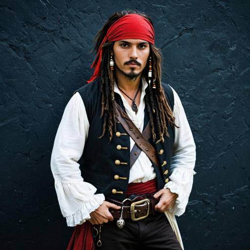 Captain Jack Sparrow Pirate Cosplay Costume