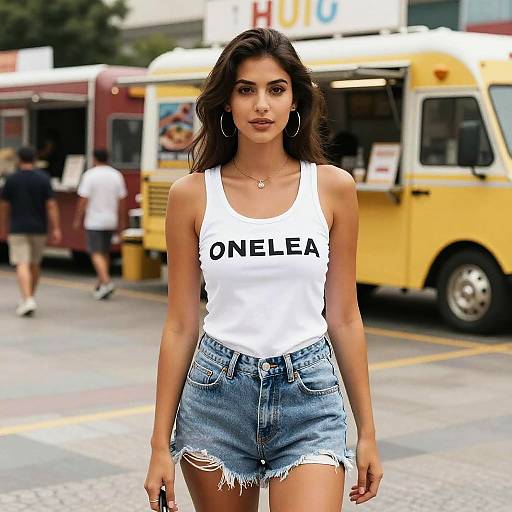 Athletic Woman in Urban Streetwear