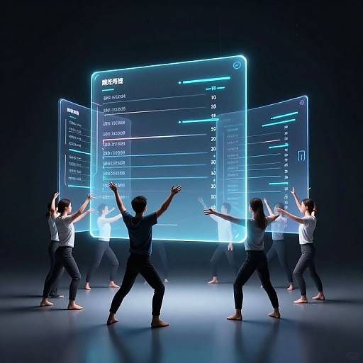 Futuristic Holographic Dance Formation Tool