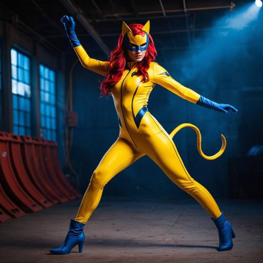 Vibrant Hellcat Cosplay Outfit Design