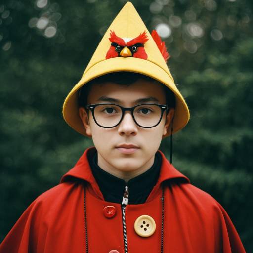 Stylish Adult Cardinal Costume Portrait