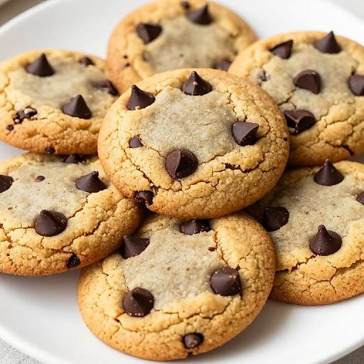 Soft Chocolate Chip Cookie Pile