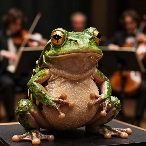 Art Nouveau Frog Symphony Conductor