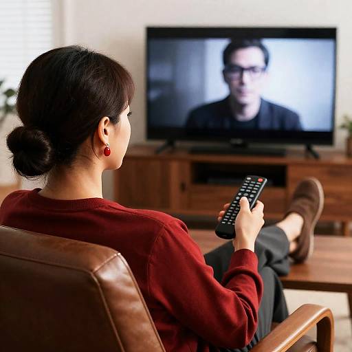 Relaxed Individual in Cozy Setting