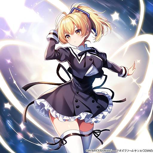 Illustration of Andou tazusa, assault lily in the style of Sasucchi95