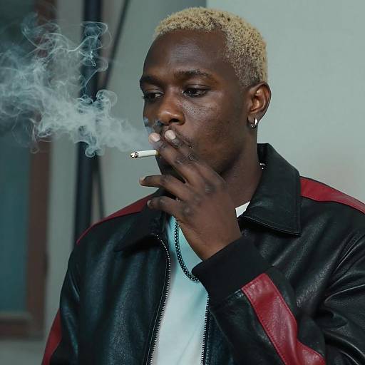 Intense Portrait of a Stylish Man