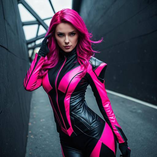 Vibrant Lavagirl Cosplay Outfit Design
