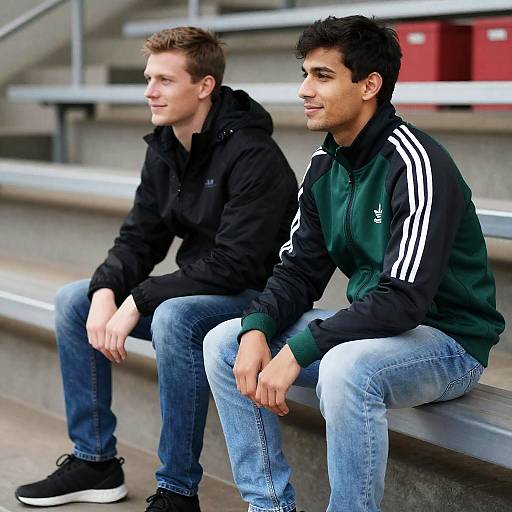 Two Men Enjoying a Moment Together