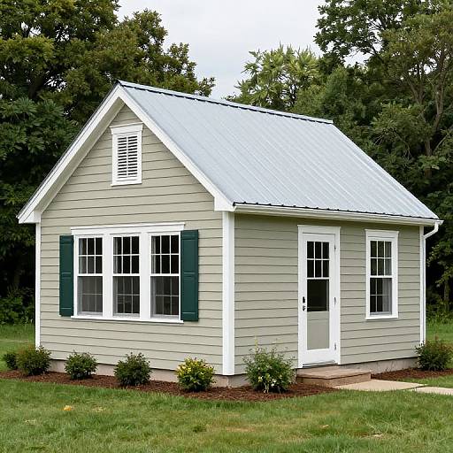 12x16 Vinyl Cape Cod Shed Design