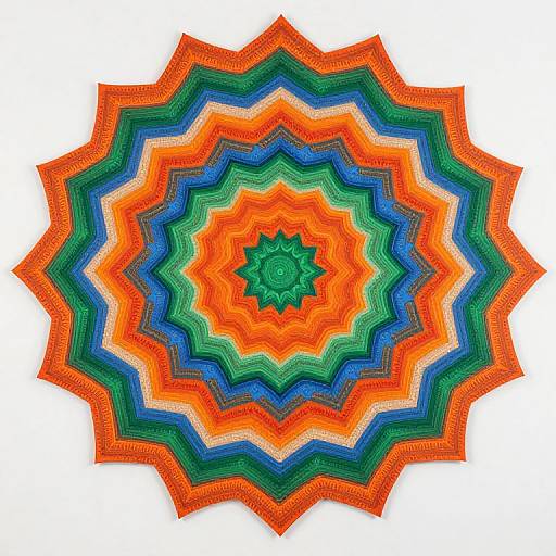 Vibrant Symmetrical Geometric Design