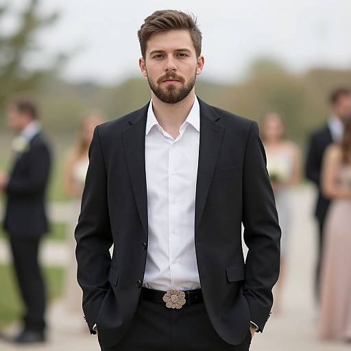Stylish Male Engagement Party Outfit