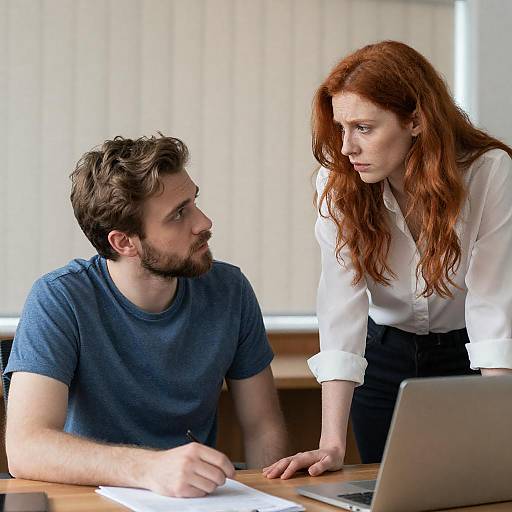 Serious Conversation in an Office Setting