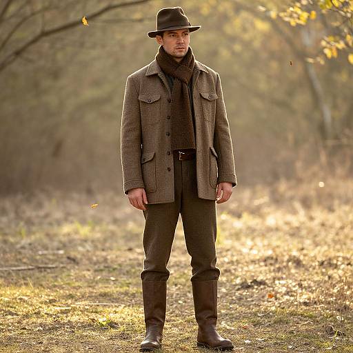 Rustic Autumn Gentleman Portrait