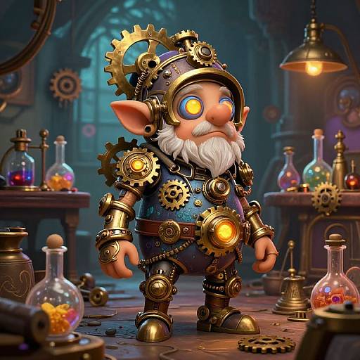 Steampunk Autognome in Fantasy Workshop