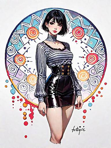 Trendy Fashion Portrait of a Woman