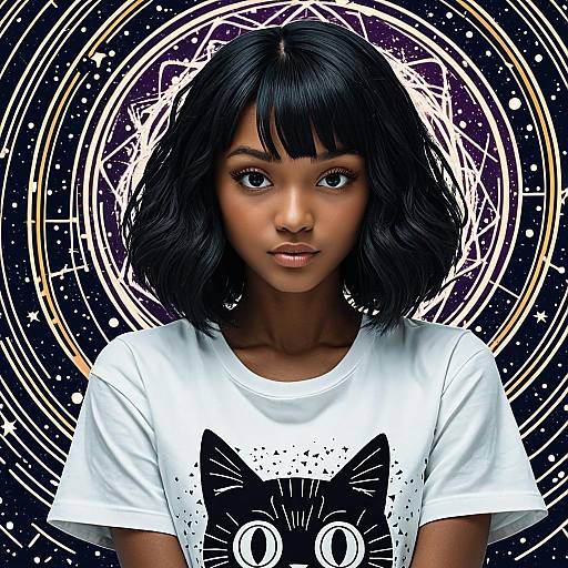 Quantum Waifu AI 5-Color SVG Banner