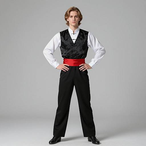 Young Man in Traditional Dance Costume