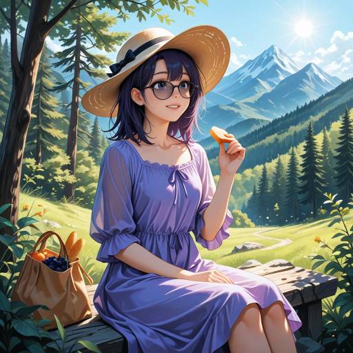 Cheerful Cowboy Shot in Nature