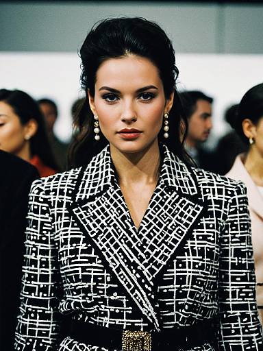 Photorealistic Woman in Designer Fashion Portrait