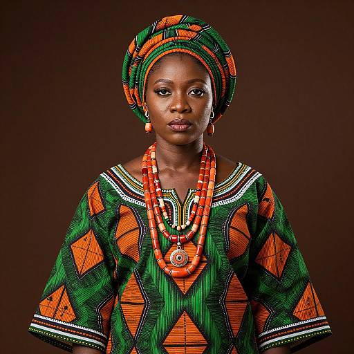 Elegant Nigerian Woman in Traditional Attire