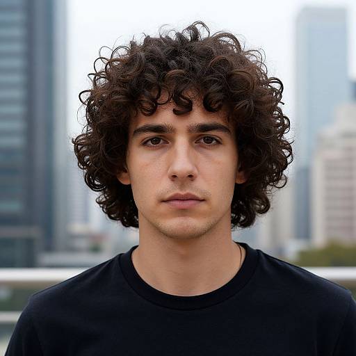 Realistic Portrait of Fit European Man