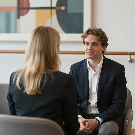 Intimate Moment in Modern Interior