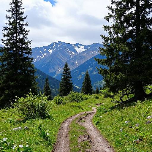 Colorful Mountainous Landscape Photograph