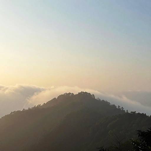 Ethereal Misty Mountain Dawn